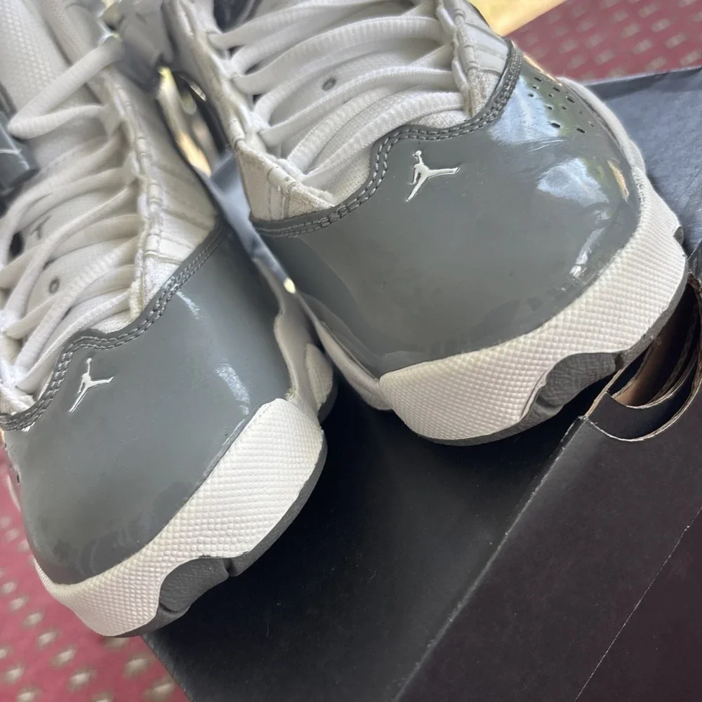 Nike Air Jordan 6 Rings White/Cool Grey Youth SZ 5 Clean Excellent Condition Box